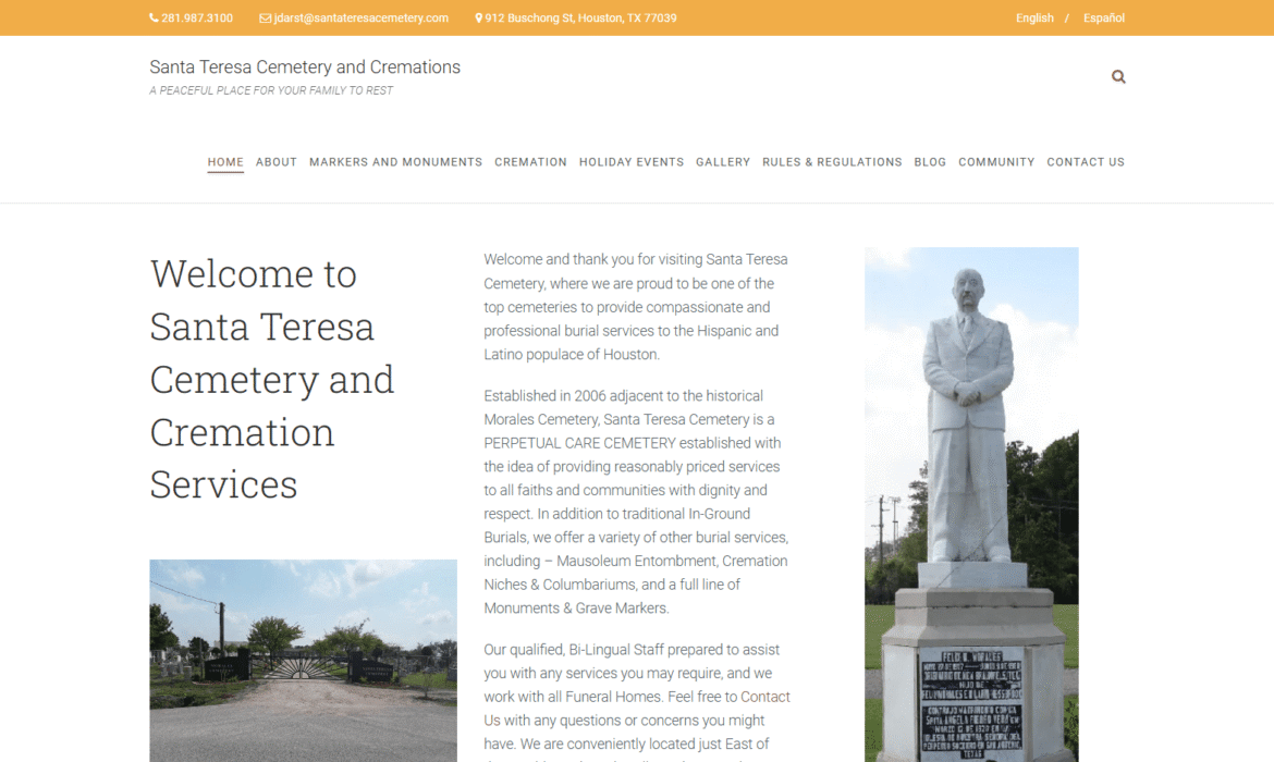 Santa Teresa Cemetery and Cremations - Home Page