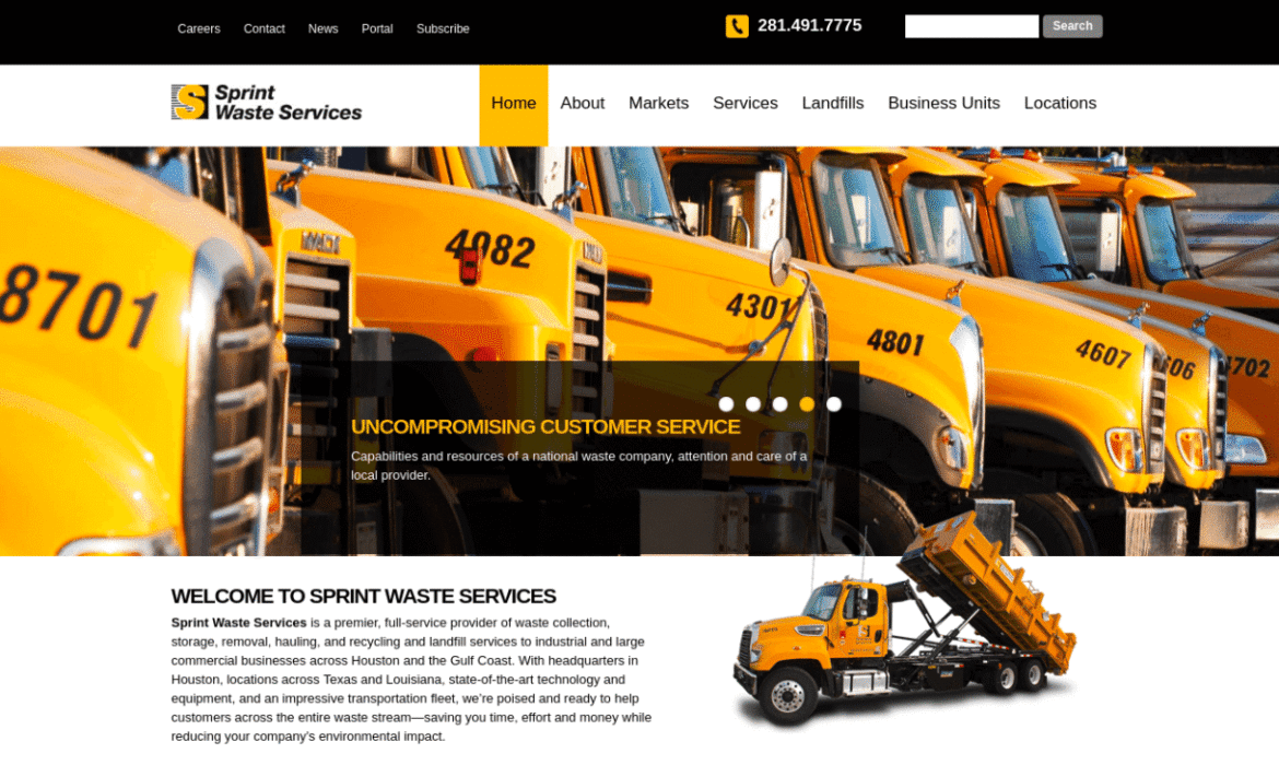Sprint Waste Management - Home Page